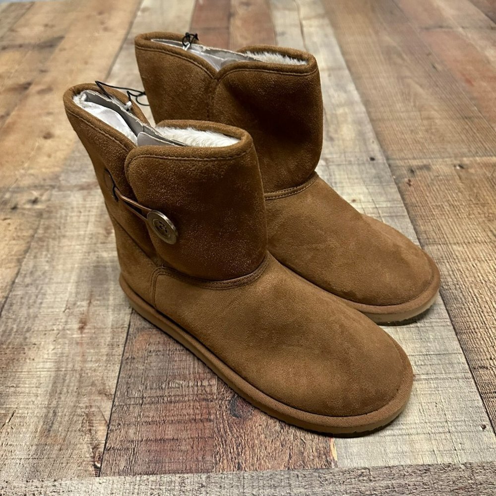 DSG winter lodge boot tan brown girl's 6